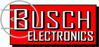 Busch Electronics' logo linked to www.buschelectronics.com